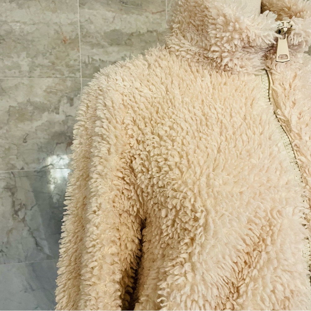 ZARA trf collection Fuzzy Zip Up Bomber Jacket - Picture 4 of 7
